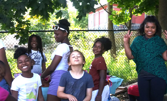 smiling kids at camp